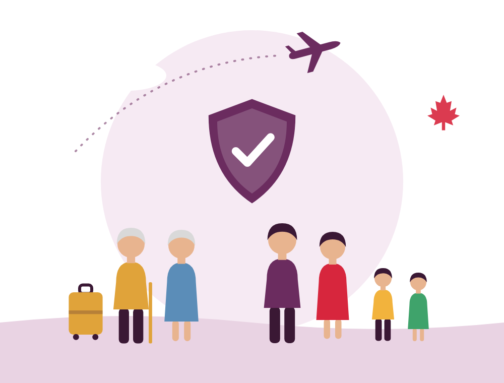 Family protected by Super Visa insurance